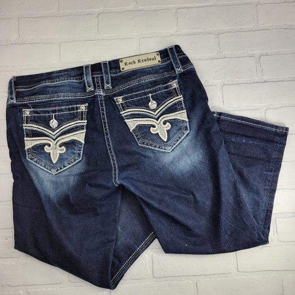 Rock Revival Sukara Easy Crop Jeans E8553EC3 - Picture 5 of 8